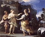 Luca Giordano Venus Punishing Psyche with a Task painting